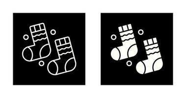 Winter Socks Vector Icon