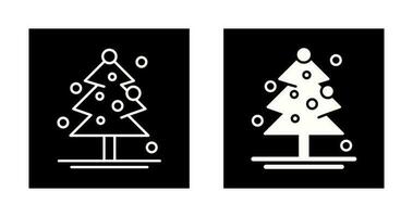 icono de vector de árbol de navidad