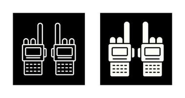 icono de vector de walkie-talkie