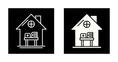 Home Work Place Vector Icon