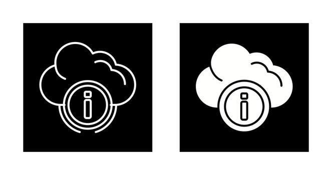 icono de vector de computación en la nube