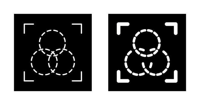 icono de vector de intersección