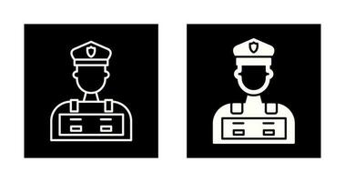 Police Man Vector Icon