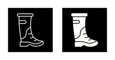 icono de vector de botas de lluvia