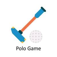 polo juego vector plano icono diseño ilustración. Deportes y juegos símbolo en blanco antecedentes eps 10 archivo