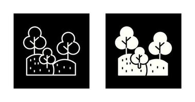 icono de vector de bosque