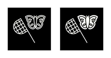 icono de vector de colector de mariposa