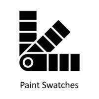 Paint Swatches  Vector  Solid Icon Design illustration. User interface Symbol on White background EPS 10 File