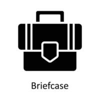 Briefcase Vector Solid Icon Design illustration. Seo and web Symbol on White background EPS 10 File