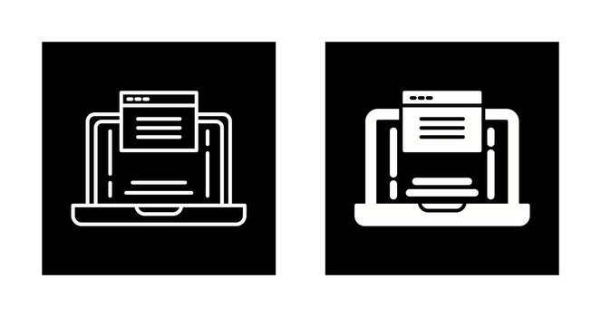 icono de vector de sitio web