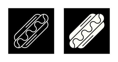 icono de vector de hotdog