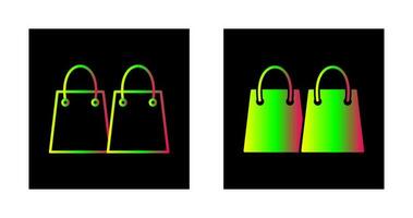 Unique Shopping Bags Vector Icon