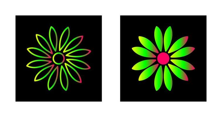 Unique Flower Vector Icon