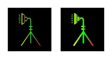 icono de vector de soporte de luz único