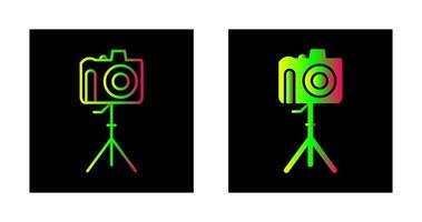 Unique Camera on Stand Vector Icon