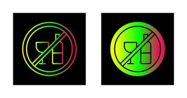 No Drinking Vector Icon