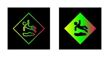 Danger of Slipping Vector Icon