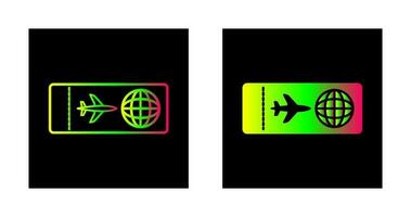 Plane Tickets Vector Icon