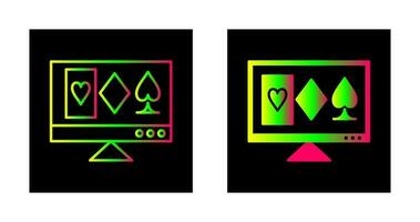 icono de vector de juego en línea