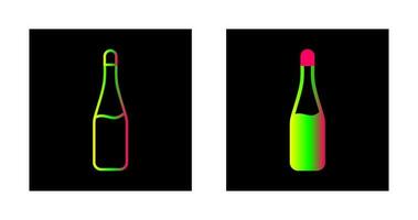 Champagne Bottle Vector Icon