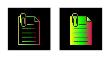 Unique Attachment Vector Icon