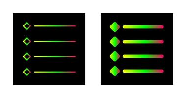 icono de vector de lista con viñetas único