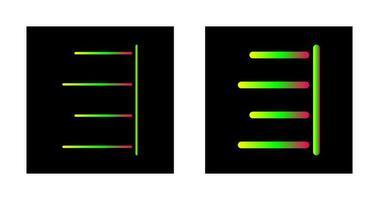 Unique Right Align Vector Icon