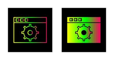 icono de vector de configuración única