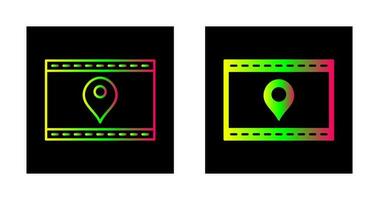 Unique Location Web Advertising Vector Icon