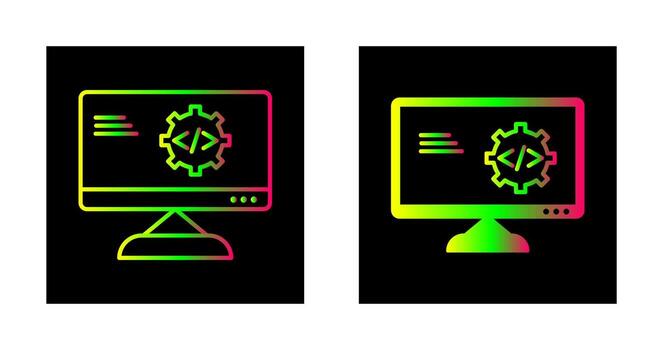 icono de vector de optimización de código único