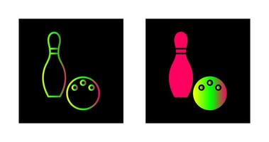 Unique Bowling Vector Icon