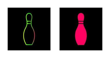 Unique Bowling Pin Vector Icon