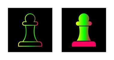 Unique Pawn Vector Icon