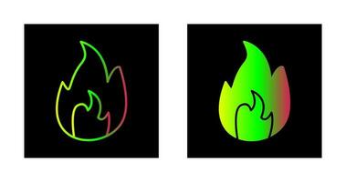 Unique Flame Vector Icon