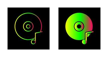 icono de vector de cd de música