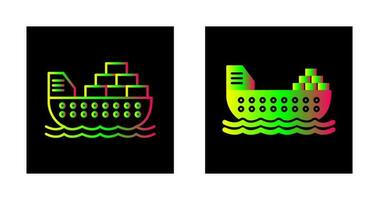 Cargo Ship Vector Icon