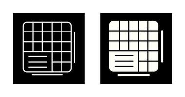 Table Data Vector Icon