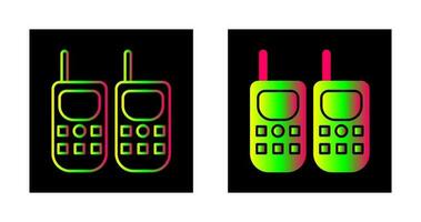 icono de vector de walkie-talkie