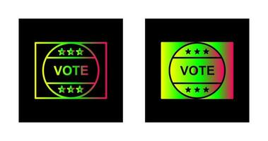 Vote Sticker Vector Icon