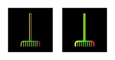 Fork picking Leaves Vector Icon