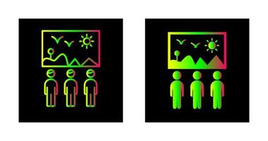 Viewing Painting Vector Icon