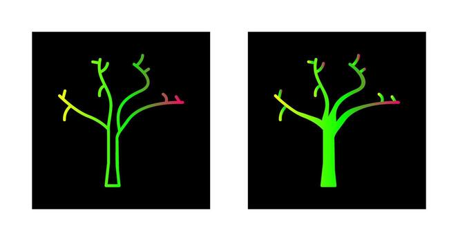 Tree with no Leaves Vector Icon