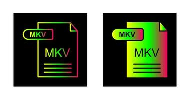 icono de vector mkv