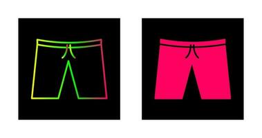 icono de vector de pantalones cortos