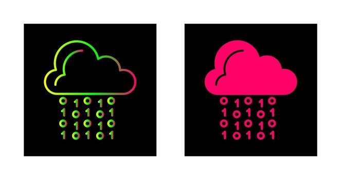 Cloud Coding Vector Icon