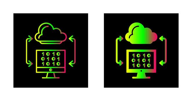 Cloud Coding Vector Icon