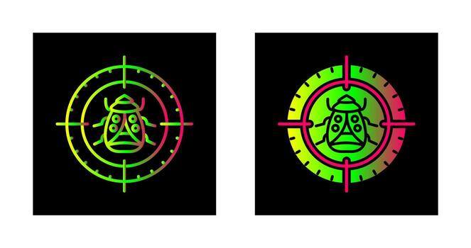 Bug Target Vector Icon