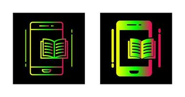 icono de vector de libro electrónico