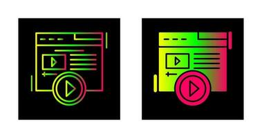 icono de vector de contenido de video