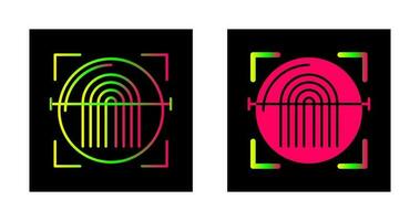 Fingerprint Scanner Vector Icon